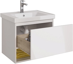 Dreja Тумба под раковину Perfecto 60 подвесная белая – фотография-6